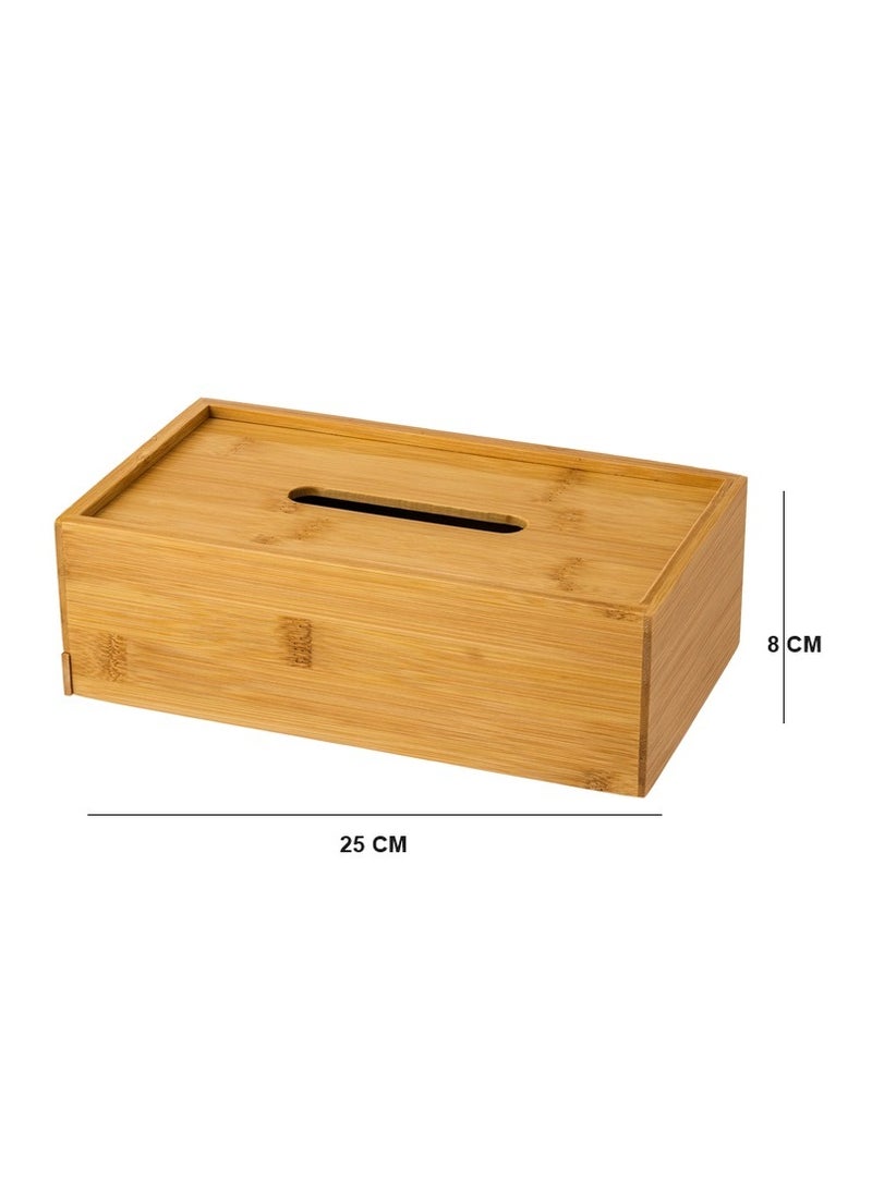 Dania - Tissue box made of water-resistant bamboo - Image 1