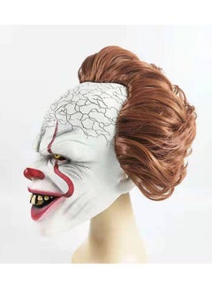 Brain Giggles Brain Giggles Full Face Pennywise Clown Mask - Scary and Creepy Mask for Halloween Costume Party  - Image 3