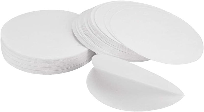 Balacoo 100 Sheets Qualitative Filter Paper Circles Medium Lab Supply Ashless Cellulose Filter Paper Round Oil Test Paper Discs for Lab Supply Oil Industry 9cm White - Image 1