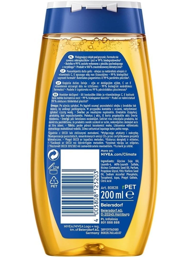 NIVEA Natural Oil Shower Oil 200 ml - Image 2