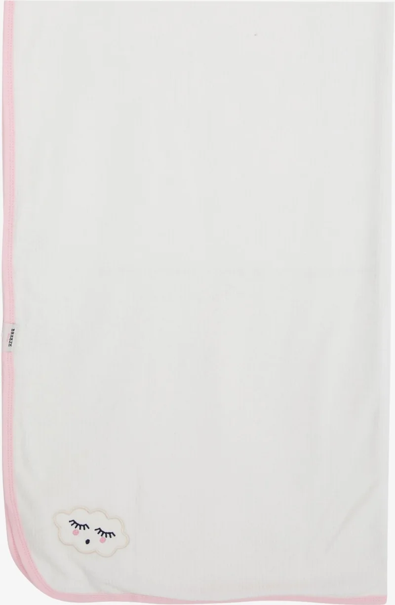 Breeze Newborn Baby Blanket Velvet Cute Cloud Printed Ecru