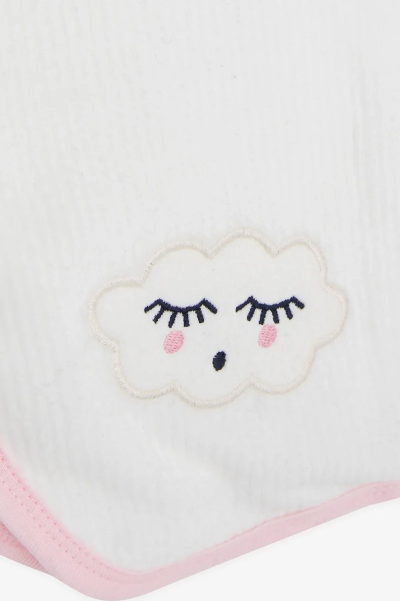 Breeze Newborn Baby Blanket Velvet Cute Cloud Printed Ecru