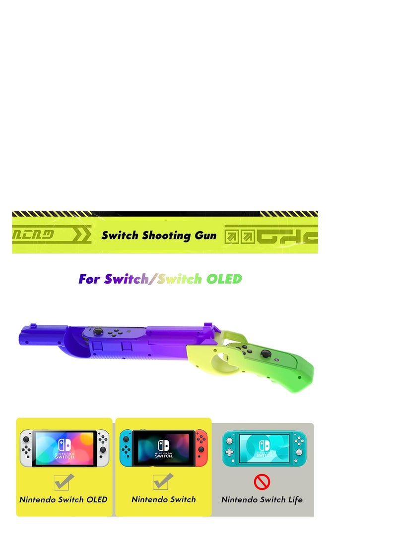 مسدس ألعاب متوافق مع Switch/OLED، ملحق بديل لجهاز التحكم المسدس لألعاب إطلاق النار على N-Switch، بديل لجهاز تحكم المسدس Joy-Con لألعاب (Splatoon 3) - Image 4