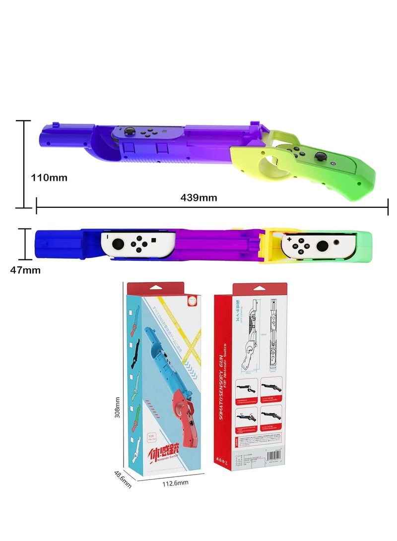 مسدس ألعاب متوافق مع Switch/OLED، ملحق بديل لجهاز التحكم المسدس لألعاب إطلاق النار على N-Switch، بديل لجهاز تحكم المسدس Joy-Con لألعاب (Splatoon 3) - Image 2