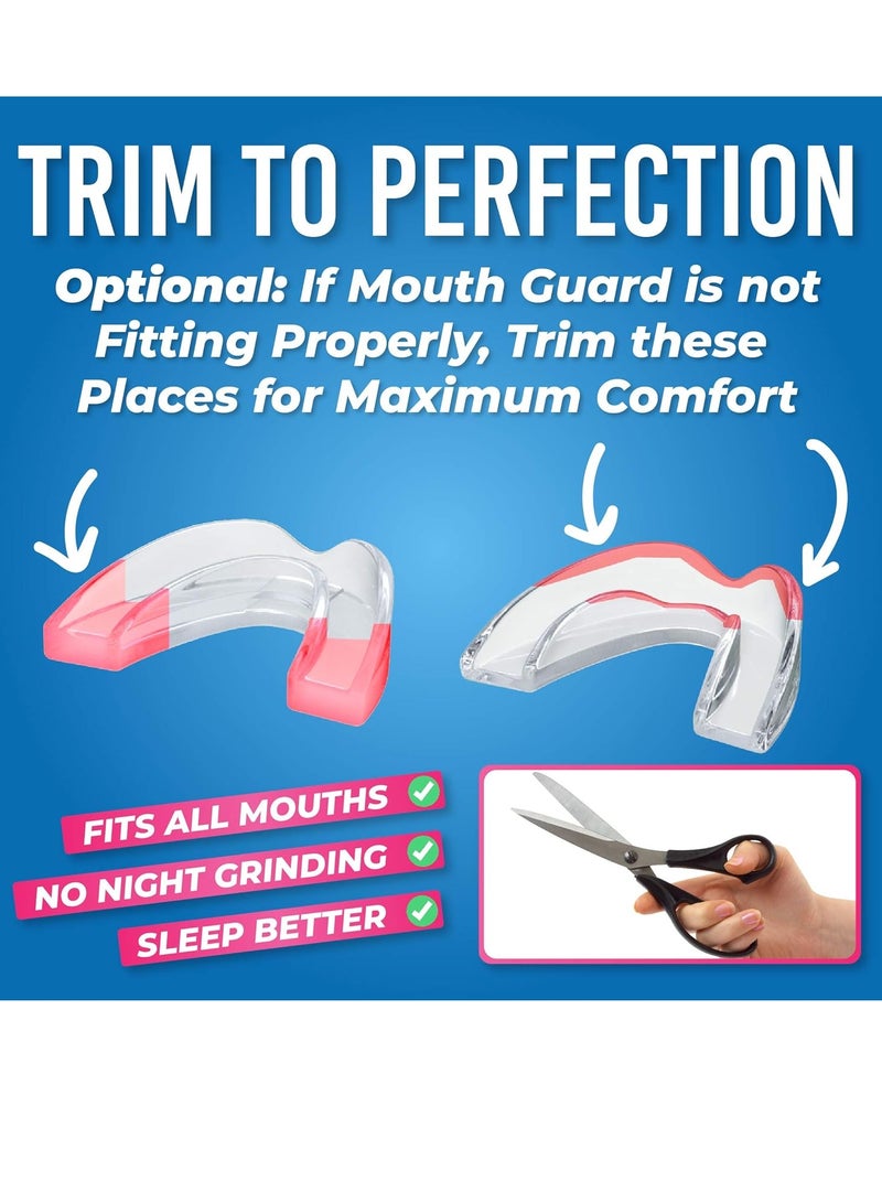 HONEYBULL HONEYBULL Mouth Guard for Grinding Teeth [6 Pack - Mixed] Comes in 2 Sizes for Light and Heavy Grinding | Comfortable Custom Mouth Guard for Clenching Teeth at Night, Bruxism, Whitening Tray & Guard - Image 4