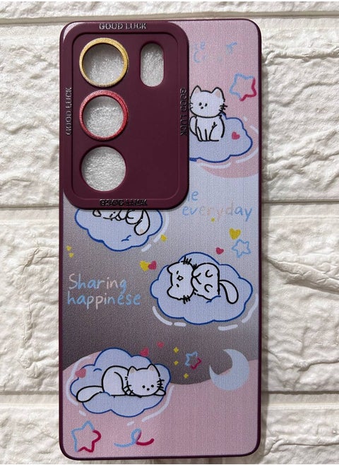 Back Cover Compatible With Phone Oppo Reno 12 - Multi Color 306