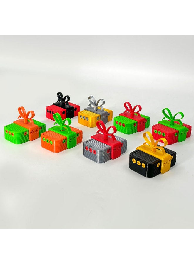 Loquat Explosions 3d Printing Annoying Box Annoying Gift Box Holiday Gift Box Creative Ornaments-Color:3d Printed Tricky Gift Box-blue And Red - Image 4