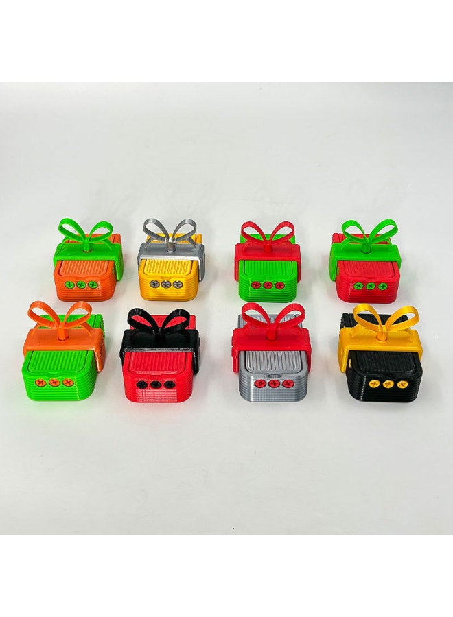 Loquat Explosions 3d Printing Annoying Box Annoying Gift Box Holiday Gift Box Creative Ornaments-Color:3d Printed Tricky Gift Box-blue And Red - Image 3