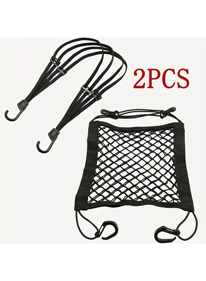 Heavy Duty Motorcycle Bike Hook Rope Organizer With Elastic Binding Bandage For Helmet Cargo Storage - Image 1