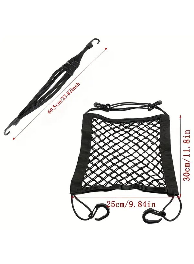 Heavy Duty Motorcycle Bike Hook Rope Organizer With Elastic Binding Bandage For Helmet Cargo Storage - Image 2