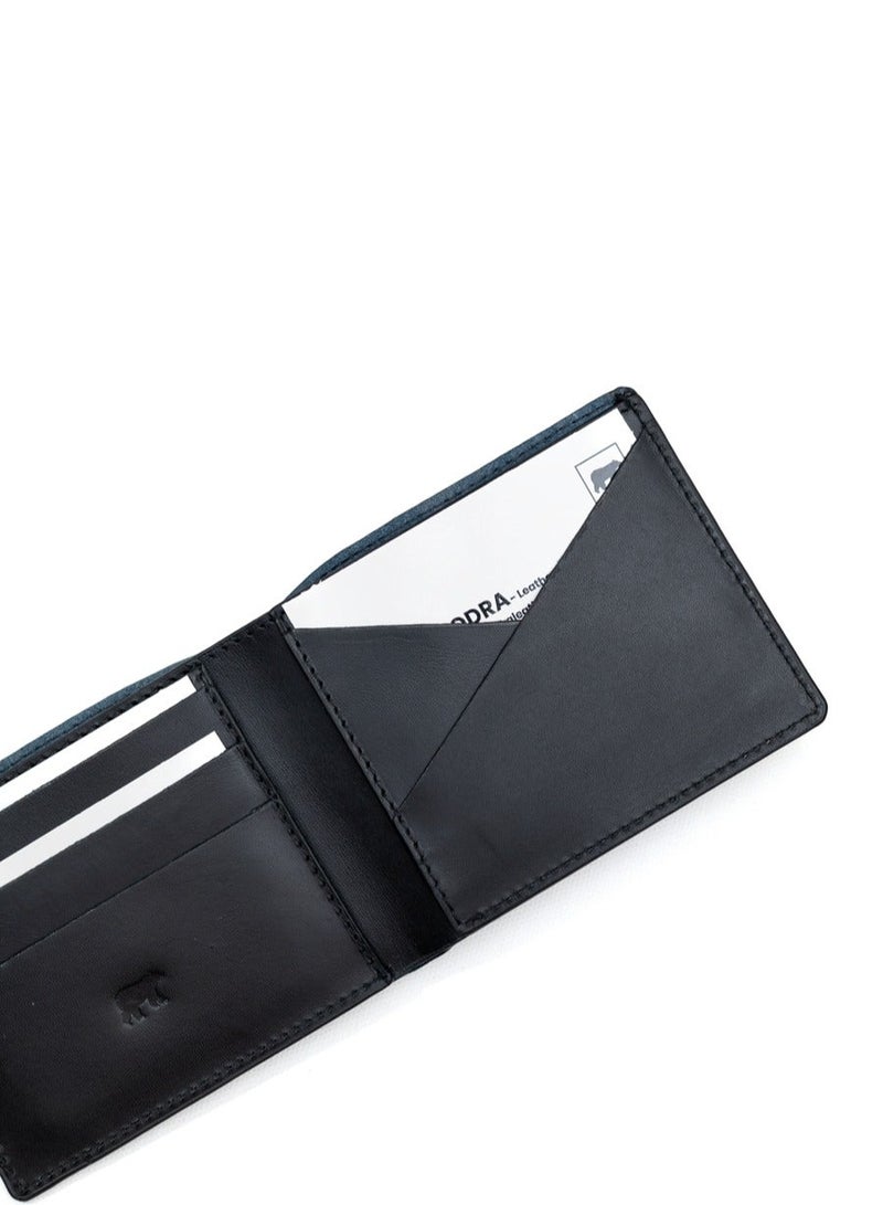 اودرا محفظة أودرا لاكس دايموند من الجلد الطبيعي للرجال – اختيار فاخر للهدايا – أسود (NO99) - Image 1