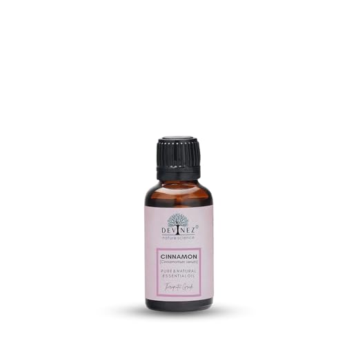 Devinez Cinnamon Essential Oil, 100% Pure, Natural & Undiluted, 50ml in Glass Bottle - Reduce Tension, Anti-Inflammatory, Body oils, Moisturizers, Air Fresheners, Aromatherapy, Helpful ins Hair growth, Thickening of Hair - Image 1