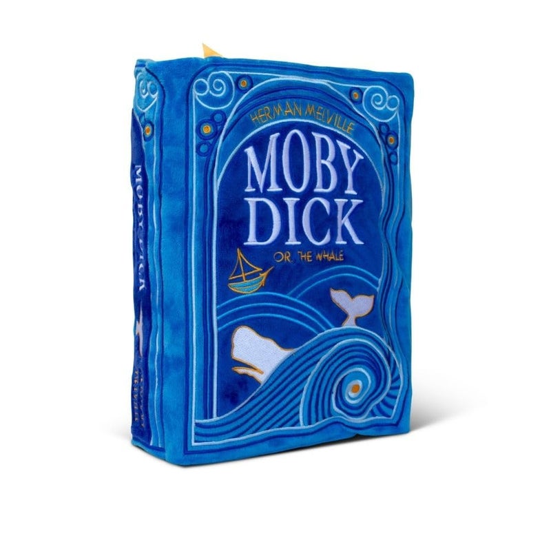 Punchkins Moby Dick Book Plush Soft Collectible Gift for Book Lovers Readers Teachers Bookworms Literary Decor for Library Office or Study 11x7PillowSize - Image 3