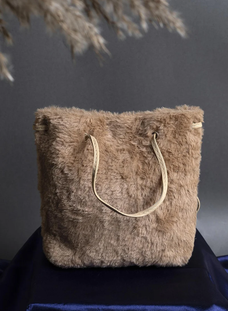 Haute Sauce Ecru Elegance Beige Tote Bag