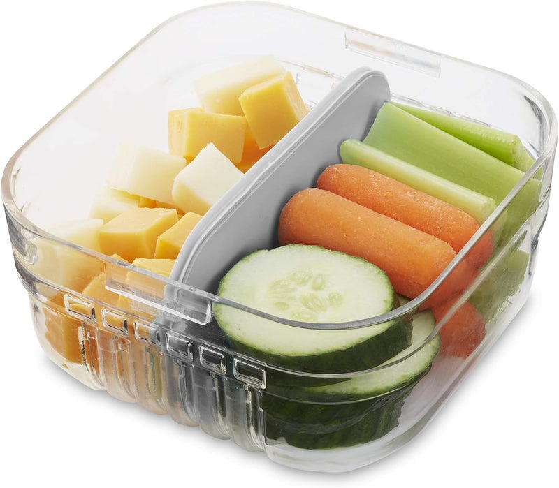 PackIt Mod Snack Bento Food Storage Container Steel Gray Pack of 2 - Image 5