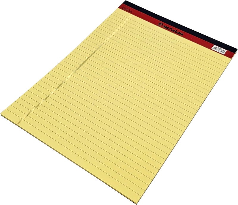 Sinarline A4 Legal Pad - Yellow Ruled Paper with 50 Sheets - Image 3
