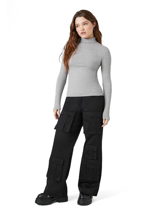 FOREVER 21 - Ribbed Turtleneck Top - Image 1