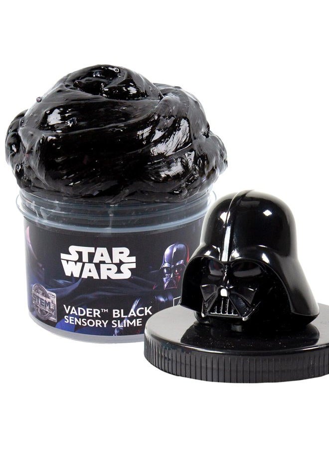 STAR WARS Vader Black Slime, 8 oz Galaxy Slime, Pre-Made Darth Vader Slime, Party Favors for Kids, Perfect for Goodie Bags, Desk Toys, Merch, Toys, Gifts for 6 Year Old Boys - Image 1