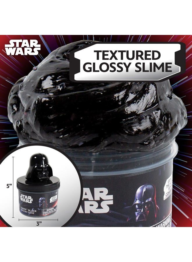 STAR WARS Vader Black Slime, 8 oz Galaxy Slime, Pre-Made Darth Vader Slime, Party Favors for Kids, Perfect for Goodie Bags, Desk Toys, Merch, Toys, Gifts for 6 Year Old Boys - Image 2