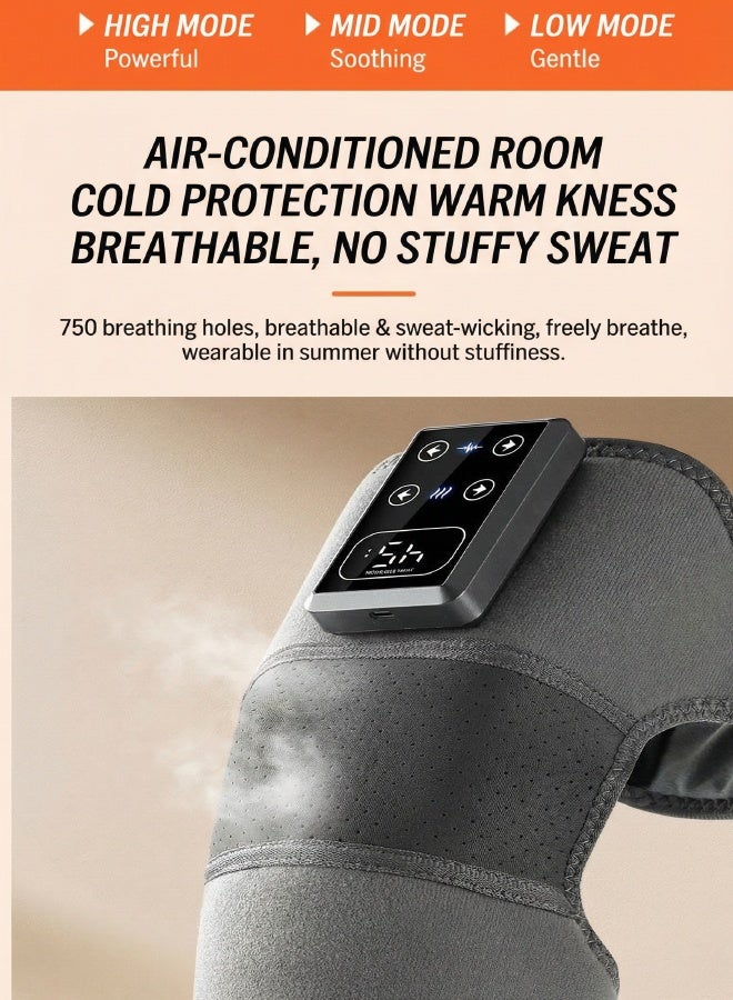 Super ZYouth Knee Heating Pad Knee Massager, 3-in-1 Knee brace,  Adjustable Vibration Heating Mode, Heated Knee Support With Vibration - Image 4