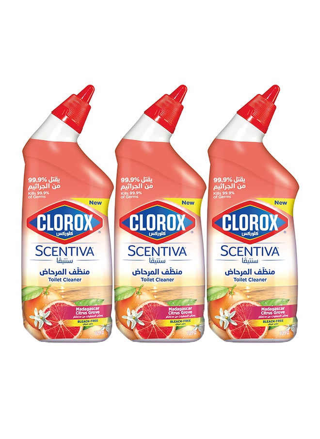 Clorox منظف المراحيض برائحة الحمضيات، عبوة من 3 قطع  - Image 1