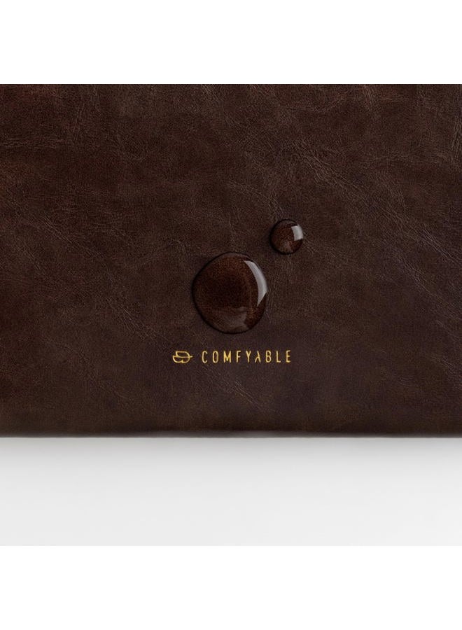 Comfyable Leather Laptop Sleeve Compatible with 16 Inch MacBook Pro M4 2024 & 15 Inch MacBook Air M4 M3 M2 2025, Briarwood - Image 4