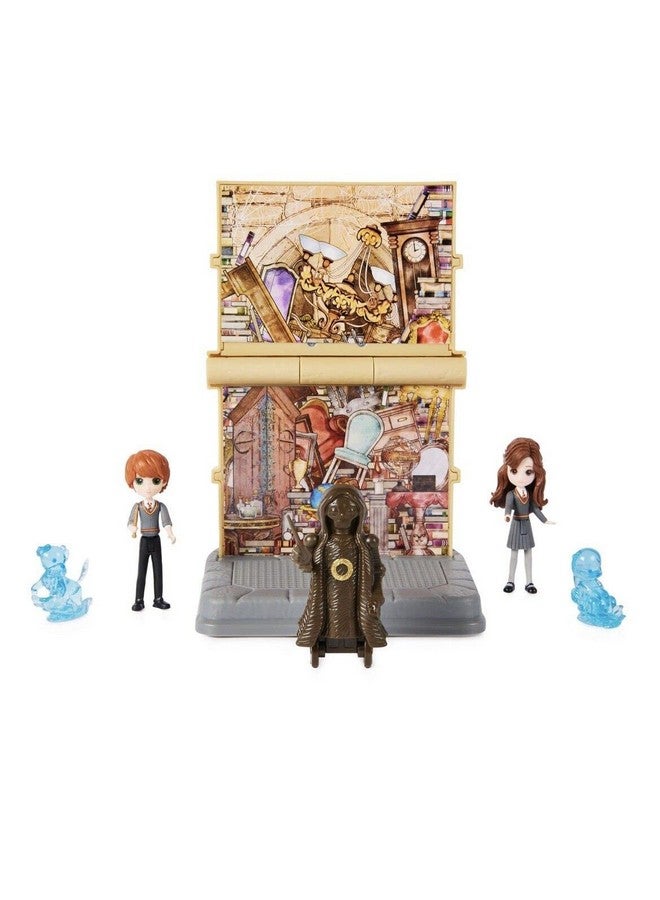 HARRY POTTER Playset Magical Minis - 3 Pc Bundle Classroom Diorama Toy Magic Activity Kit, Phone Decal Toy Playset - Image 2