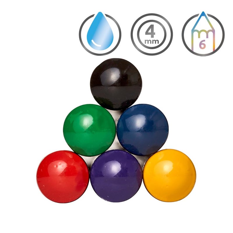 Derwent Inktense Pencils Blister, Set of 6, Premium 4mm Round Core, Firm Texture, Watersoluble, Ideal for Watercolor, Drawing, Coloring and Painting on Paper and Fabric, Professional Quality (0700927) - Image 3