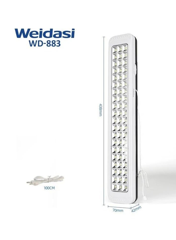 ويداسي مصباح طوارئ قابل لإعادة الشحن 60 لمبة موديل  WD-883 - Image 2
