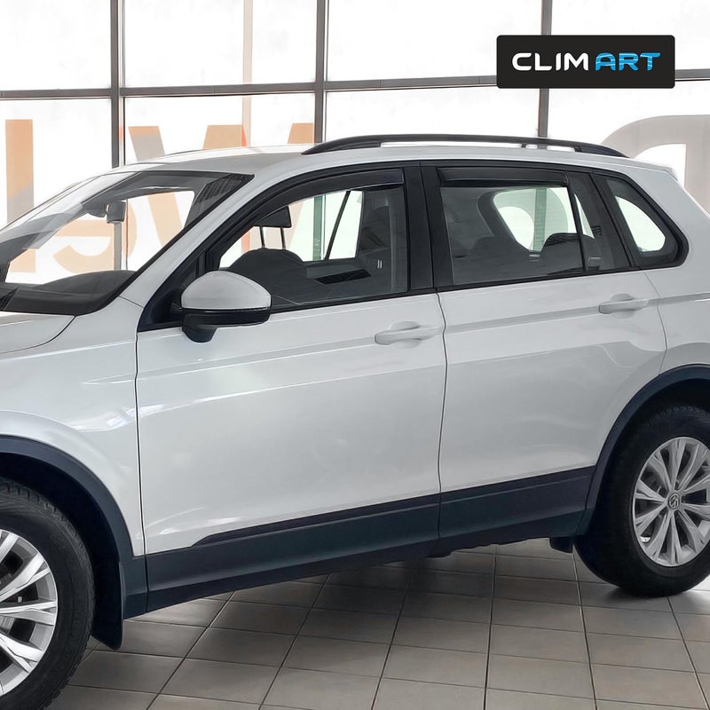 CLIM ART In-channel Wind Deflectors for Volkswagen Tiguan 2016-2023 - 4 Set - Image 4