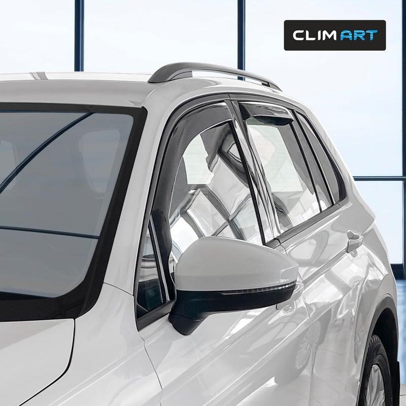 CLIM ART In-channel Wind Deflectors for Volkswagen Tiguan 2016-2023 - 4 Set - Image 2