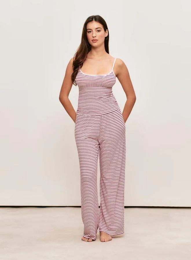 UNDIZ Striped ribbed camisole