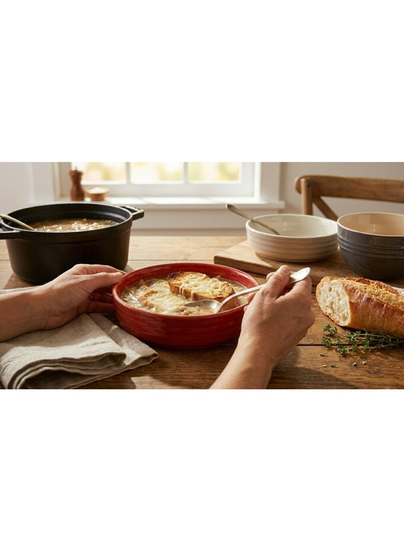 Ariane Fine Porcelain Stackable Bowl, Ember, Premium Tableware - Image 2