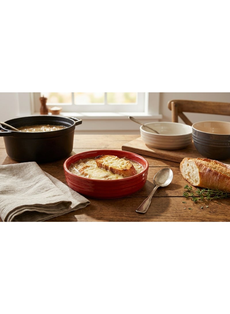 Ariane Fine Porcelain Stackable Bowl, Ember, Premium Tableware - Image 3