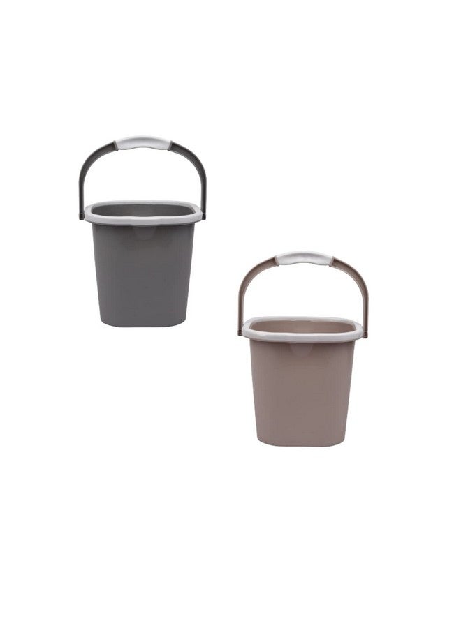 Regalo Plastic Bucket 5Ltr Bucket -Small (Square-Packof2) - Image 1