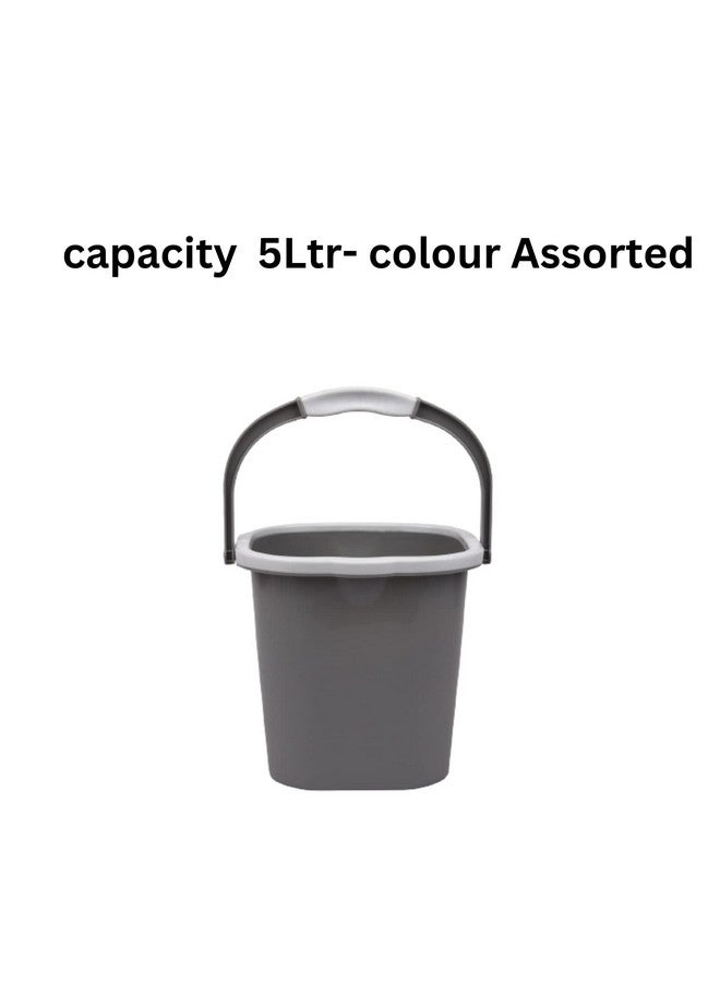 Regalo Plastic Bucket 5Ltr Bucket -Small (Square-Packof2) - Image 2