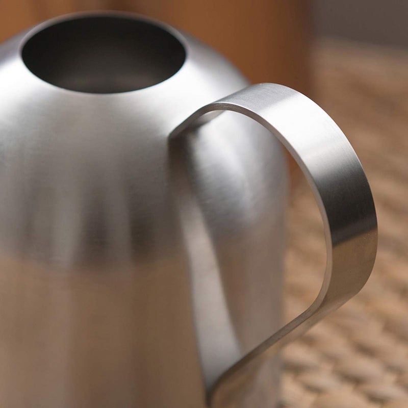 YISSN Small Watering Can for Indoor Plants, 15oz/450ml Stainless Steel Long Spout Watering Can for Succulents, Herbs (Silver) - Image 5