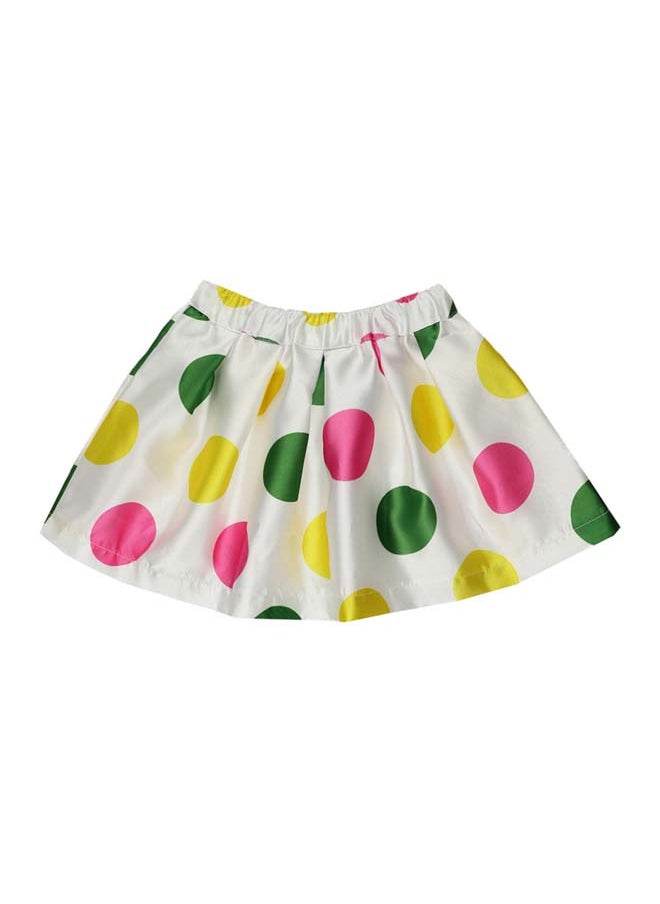 Panco - FLEXIBLE Polka Dot Patterned Skirt - Image 1