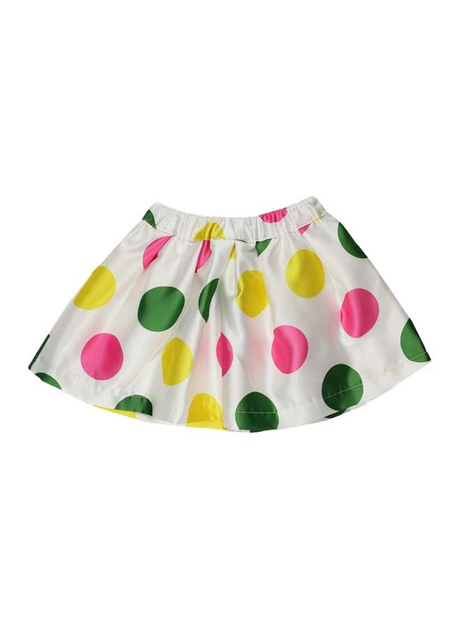 Panco - FLEXIBLE Polka Dot Patterned Skirt - Image 1