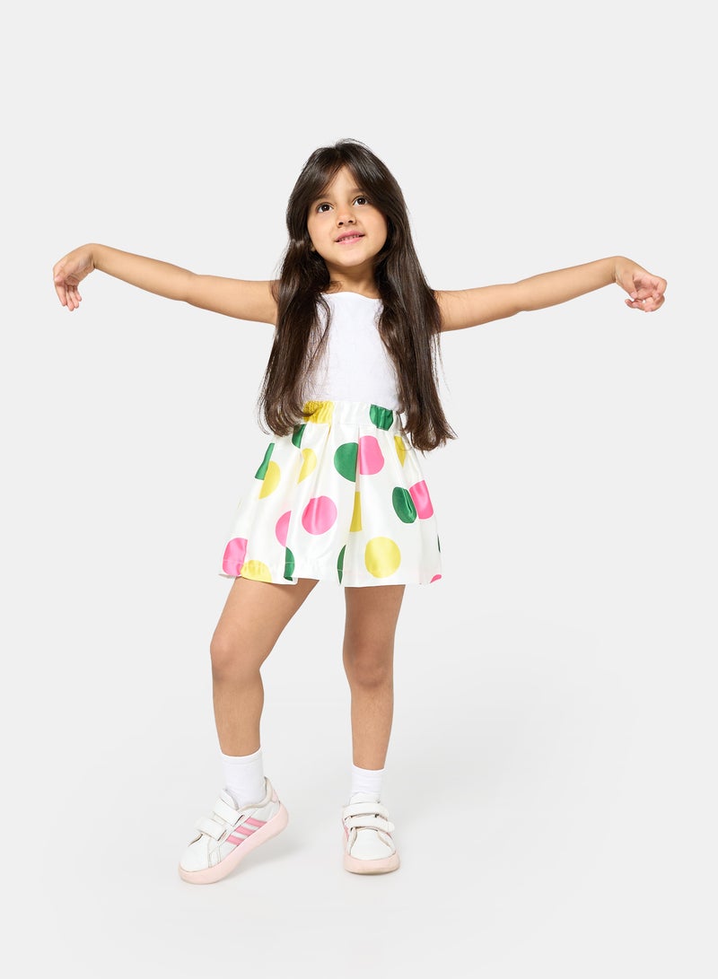 Panco Baby Girls FLEXIBLE Polka Dot Patterned Skirt - Image 4