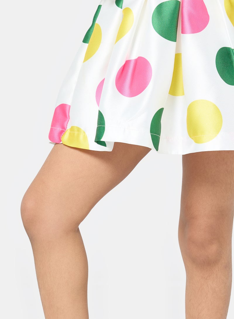 Panco Baby Girls FLEXIBLE Polka Dot Patterned Skirt - Image 3