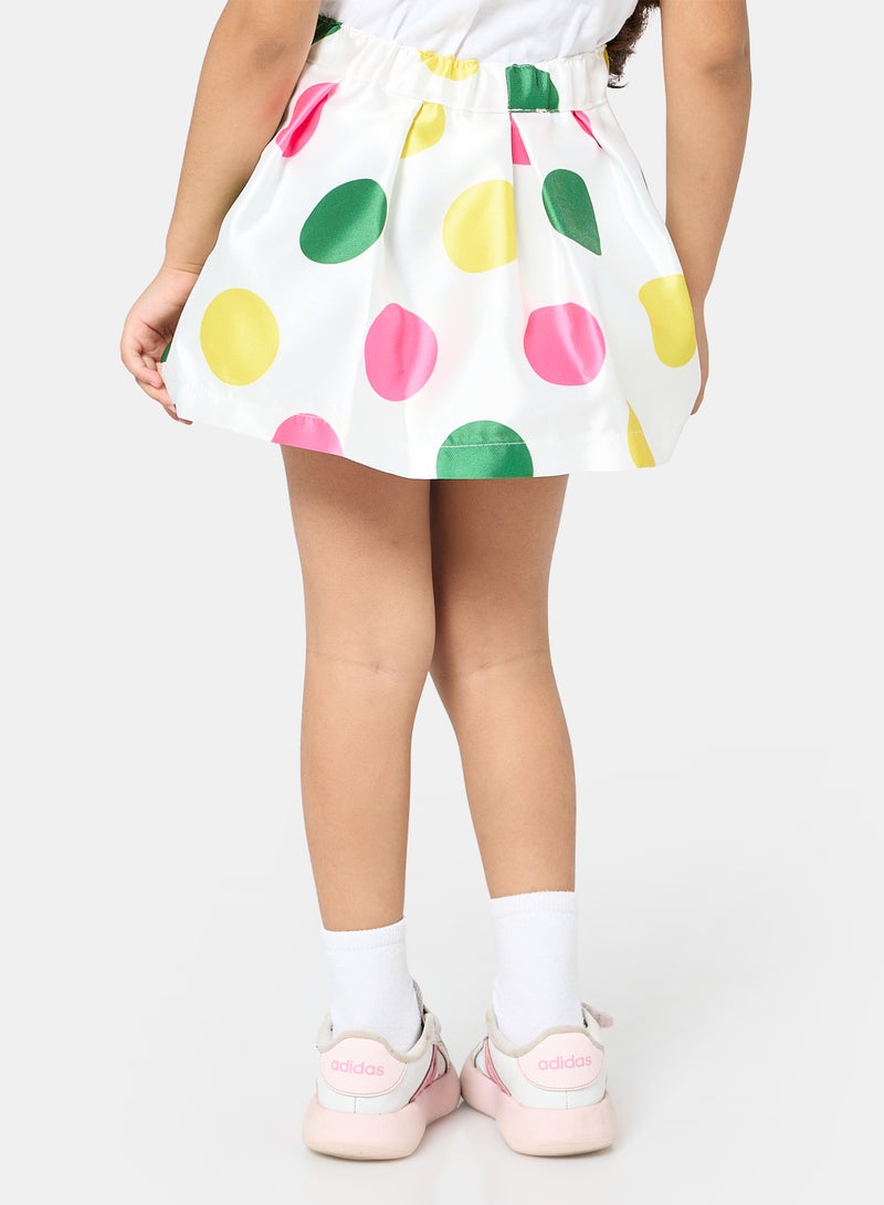 Panco Baby Girls FLEXIBLE Polka Dot Patterned Skirt - Image 2