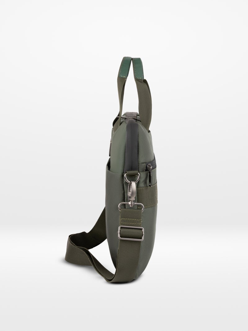 ORYX O-LapClassy Sleek Laptop Bag Minimalist Lightweight Work Bag Green - Image 3