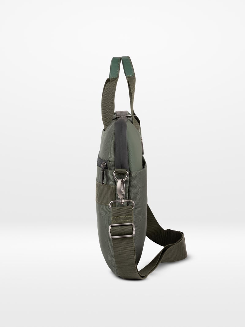 ORYX O-LapClassy Sleek Laptop Bag Minimalist Lightweight Work Bag Green - Image 4
