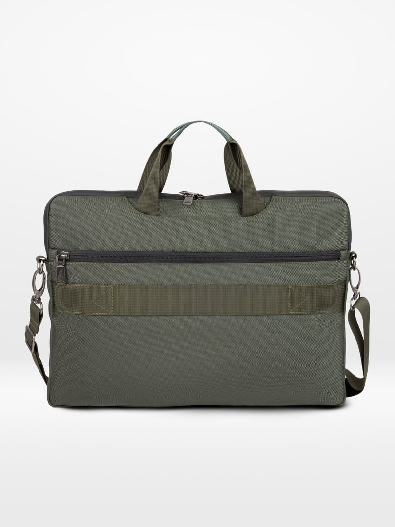 ORYX O-LapClassy Sleek Laptop Bag Minimalist Lightweight Work Bag Green - Image 2