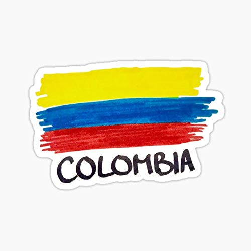 Colombia Flag Sticker Auto Wall Laptop Cell Truck Sticker for Windows Cars Trucks