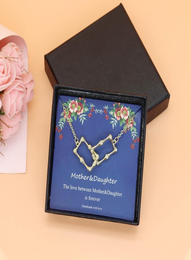 Your Always Charm Mother Daughter Necklace Mothers Day/Birthday Gifts for Mom Matching Rhinestone Circle Necklace Jewelry Mothers Day Gifts for Mom - Image 5