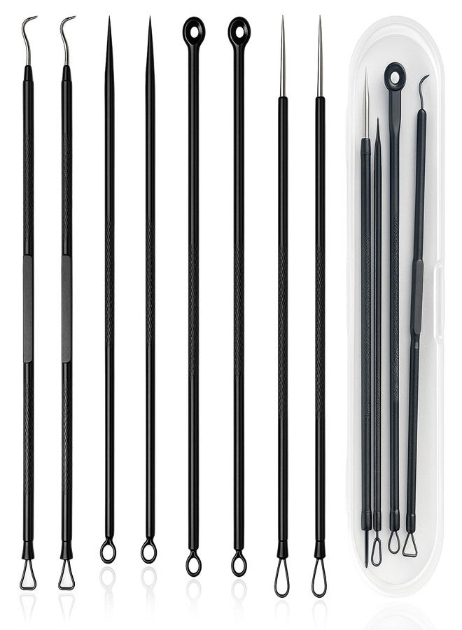 Brvlsoc Blackhead Remover Tool Kit – 4-Piece Stainless Steel Acne & Pimple Set | Whitehead & Zit Extractor with Non-Slip Handles （2 Sets） - Image 1