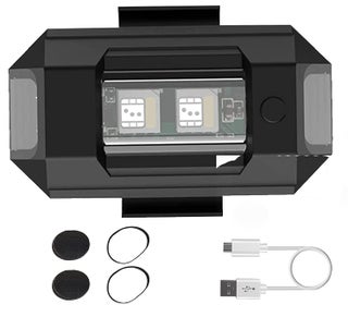 1 pc of Safety Signal Warning Blinking Strobe Multicolor Led Light with USB Rechargeable Multipurpose IP67 Waterproof for Motorbike, Helmet, Drone, Bicycle, Toys, Travelling, Car, Truck (1Pc.)