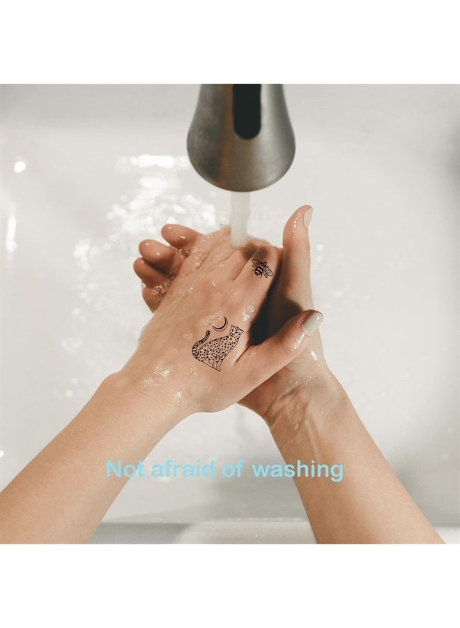5X2Y Tattoo Tech, Long Lasting Temporary Tattoos, Last 1-2 Weeks, Waterproof, Semi Permanent Tattoo, Realistic look, No Adhesive, No reflection (Floral Cross) - Image 2